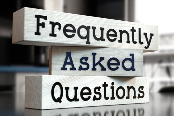 frequently asked questions words written on blocks about AC maintenance