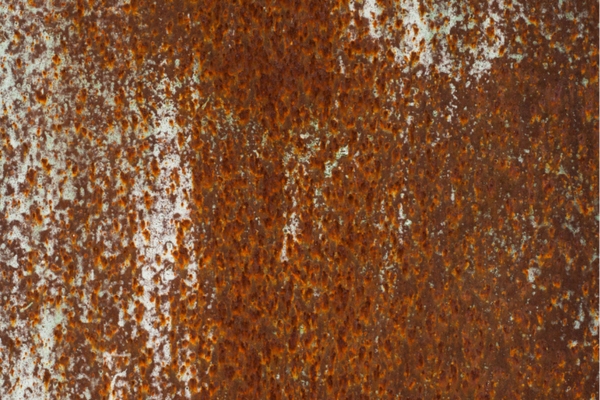 rust on surface depicting oil tank rust formation